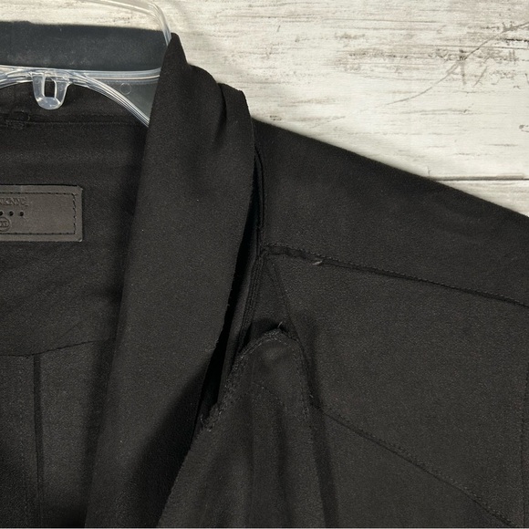 BLANK NYC Faux Suede Drape Flowy Moto Black Cardigan Jacket Long Sleeve XXL 2X - Picture 7 of 8